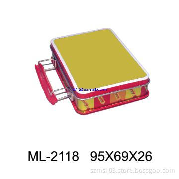 tn box with handle  lunch tin box